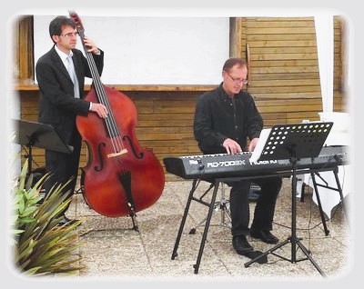 duo piano et contrebasse pour mariage au chateau